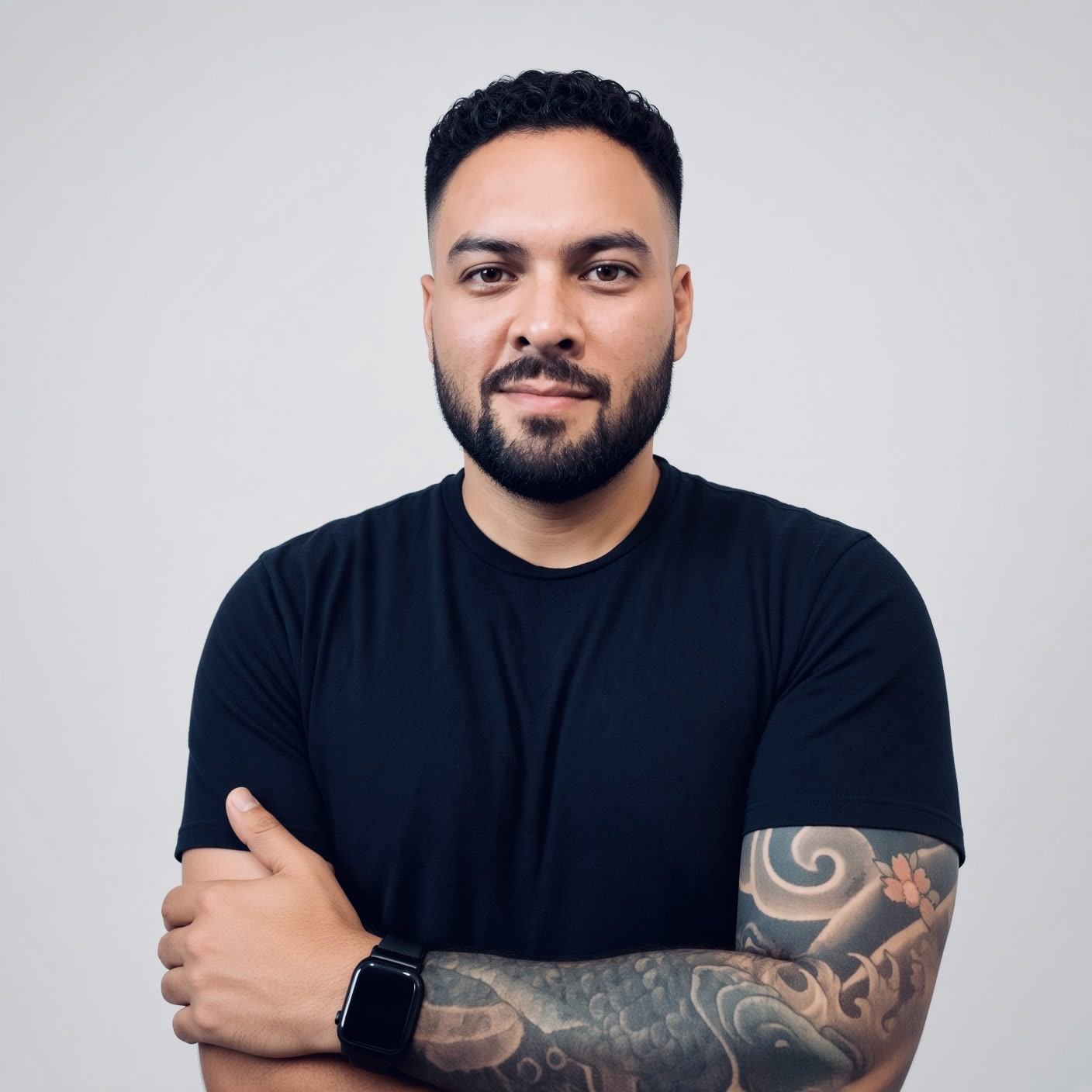 Andy Ramirez at a design exhibition